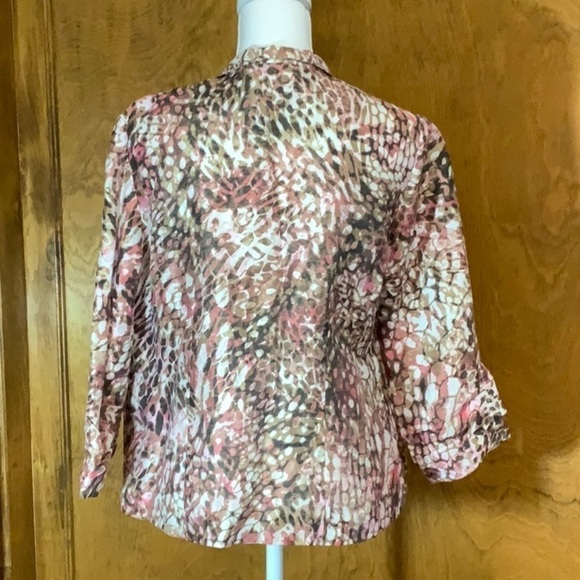 Chico”s Abstract Print Jacket w/ Beading - EUC - Picture 5 of 7